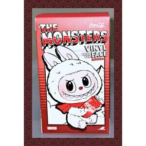 POP MART Monsters Labubu Coca-Cola Vinyl Plush Pendant Keychain Unopened